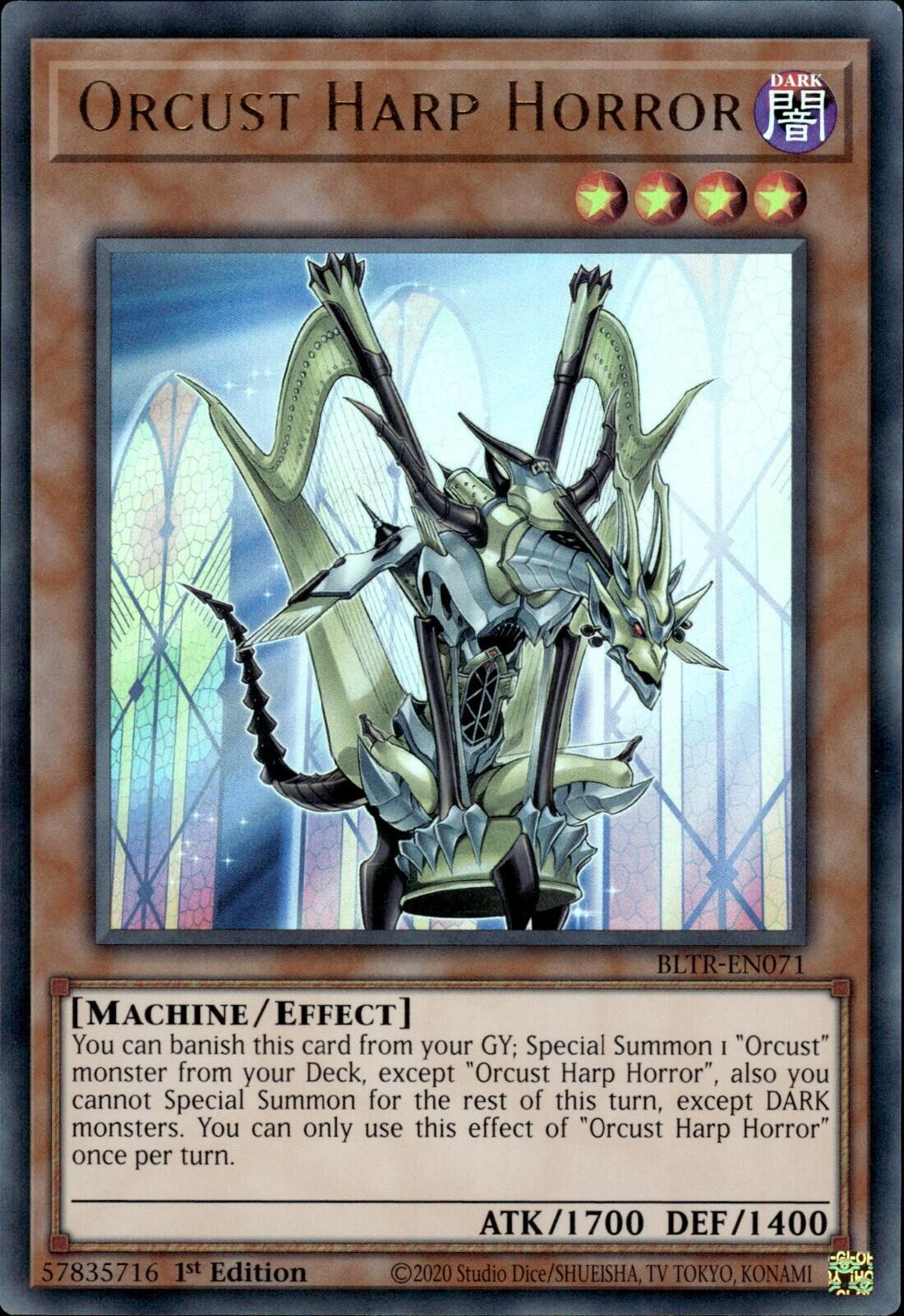 Orcust Harp Horror [BLTR-EN071] Ultra Rare | Jomio and Rueliete's Cards and Comics