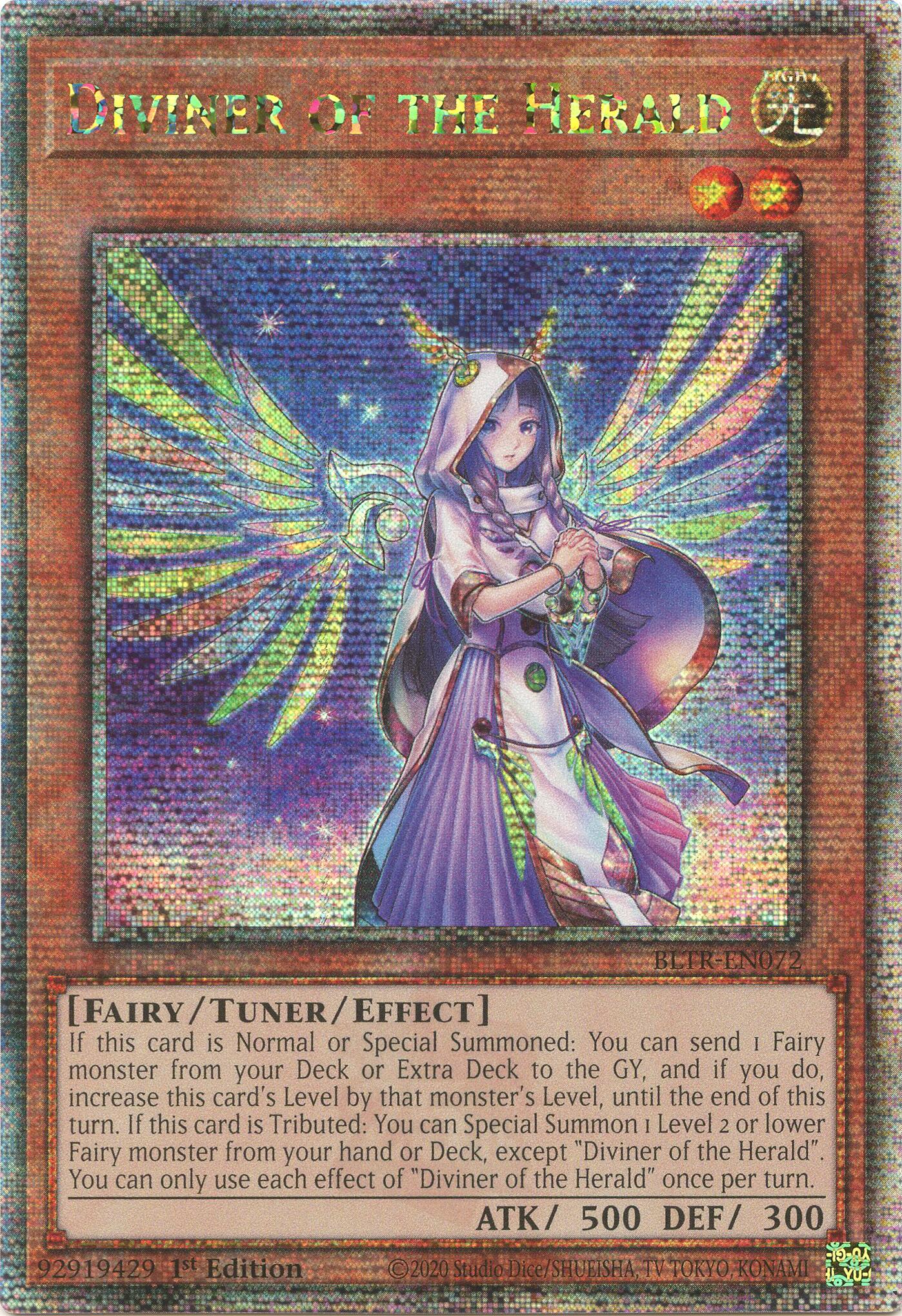 Diviner of the Herald (Quarter Century Secret Rare) [BLTR-EN072] Quarter Century Secret Rare | Jomio and Rueliete's Cards and Comics