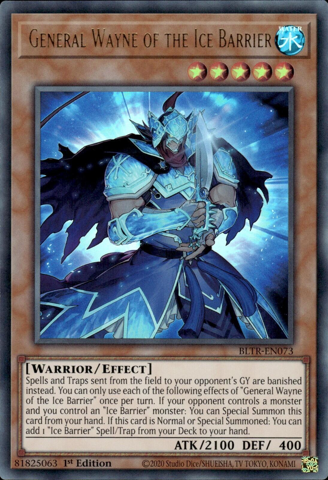 General Wayne of the Ice Barrier [BLTR-EN073] Ultra Rare | Jomio and Rueliete's Cards and Comics