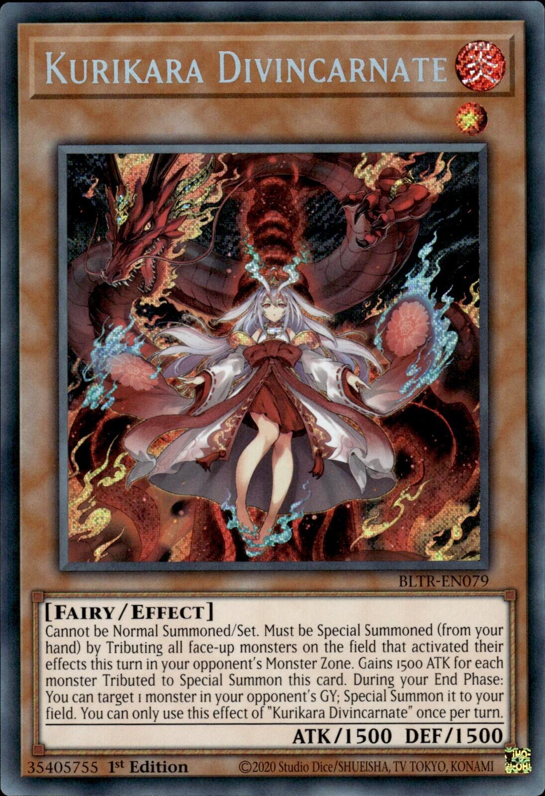 Kurikara Divincarnate [BLTR-EN079] Secret Rare | Jomio and Rueliete's Cards and Comics