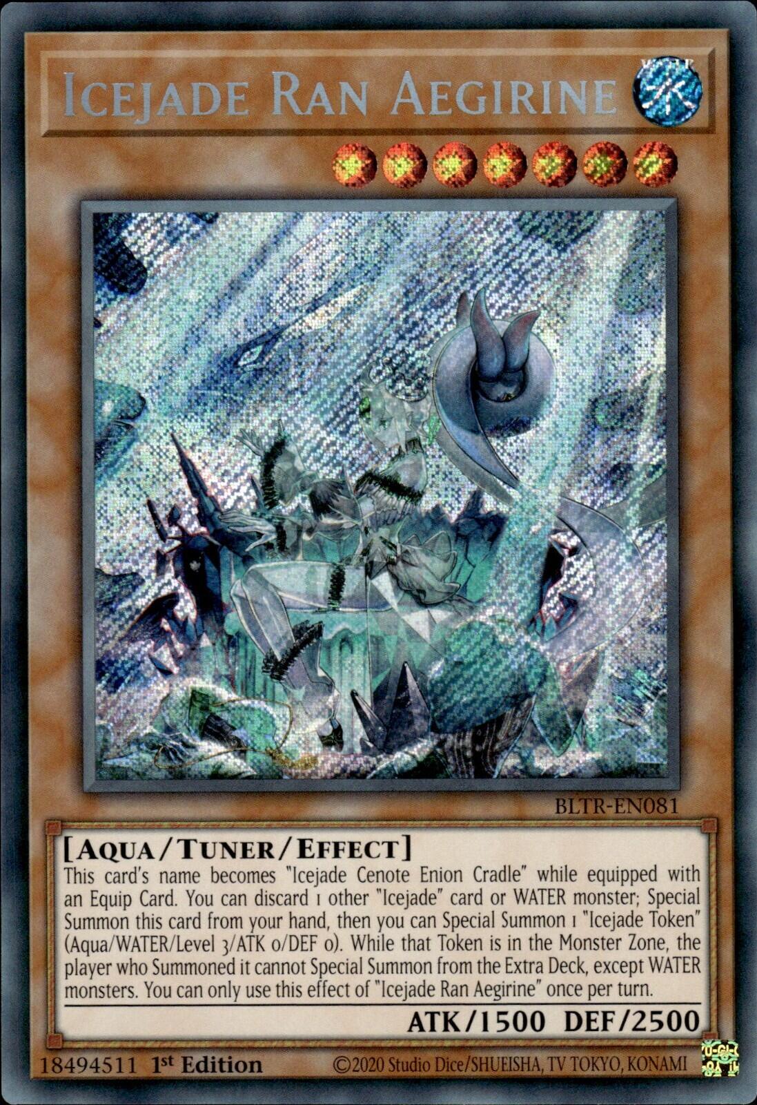Icejade Ran Aegirine [BLTR-EN081] Secret Rare | Jomio and Rueliete's Cards and Comics