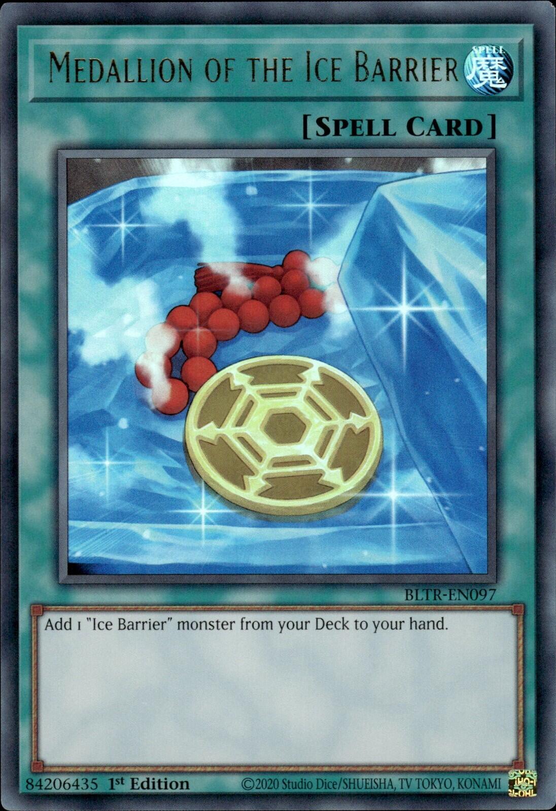 Medallion of the Ice Barrier [BLTR-EN097] Ultra Rare | Jomio and Rueliete's Cards and Comics