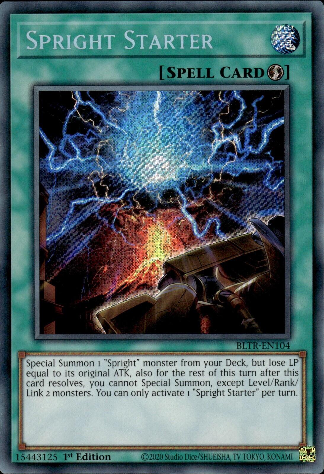 Spright Starter [BLTR-EN104] Secret Rare | Jomio and Rueliete's Cards and Comics