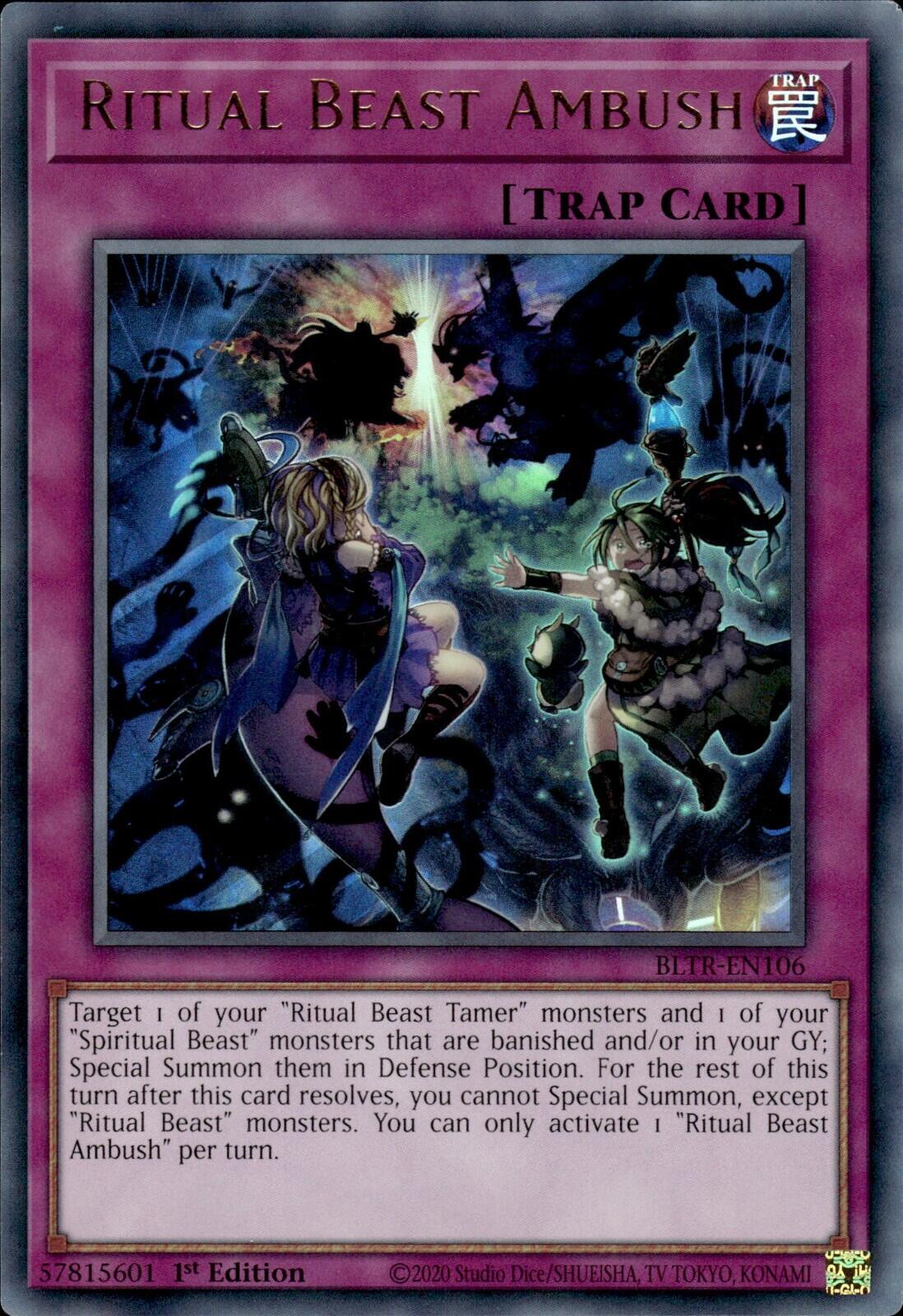 Ritual Beast Ambush [BLTR-EN106] Ultra Rare | Jomio and Rueliete's Cards and Comics