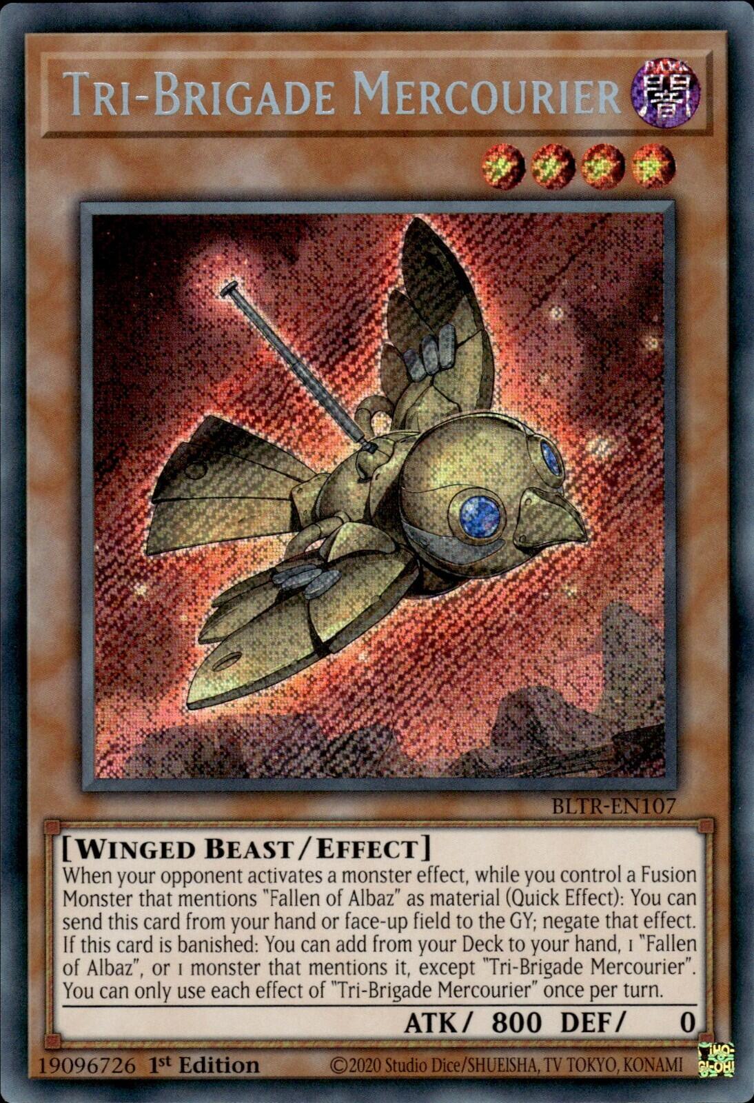 Tri-Brigade Mercourier [BLTR-EN107] Secret Rare | Jomio and Rueliete's Cards and Comics
