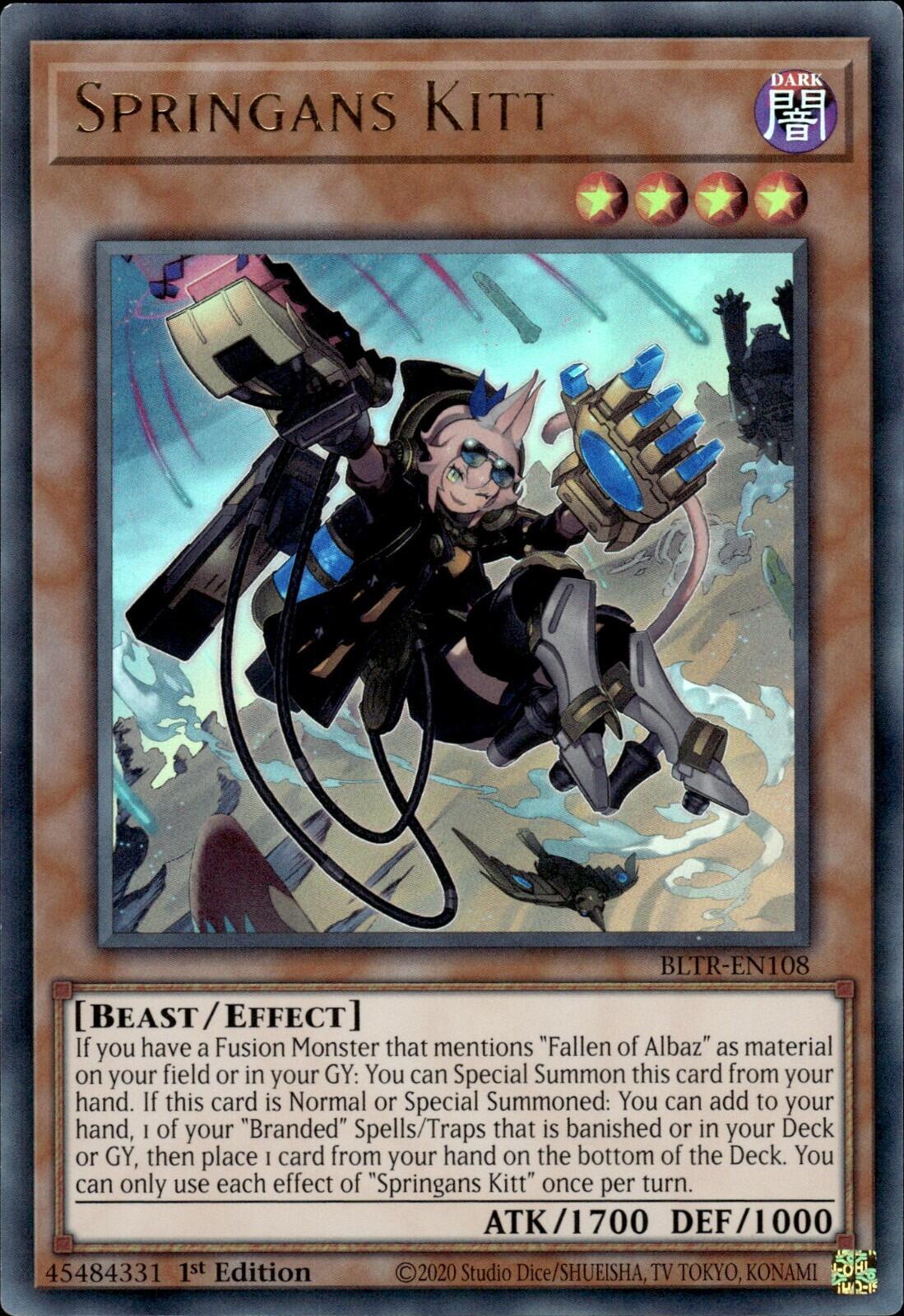 Springans Kitt [BLTR-EN108] Ultra Rare | Jomio and Rueliete's Cards and Comics