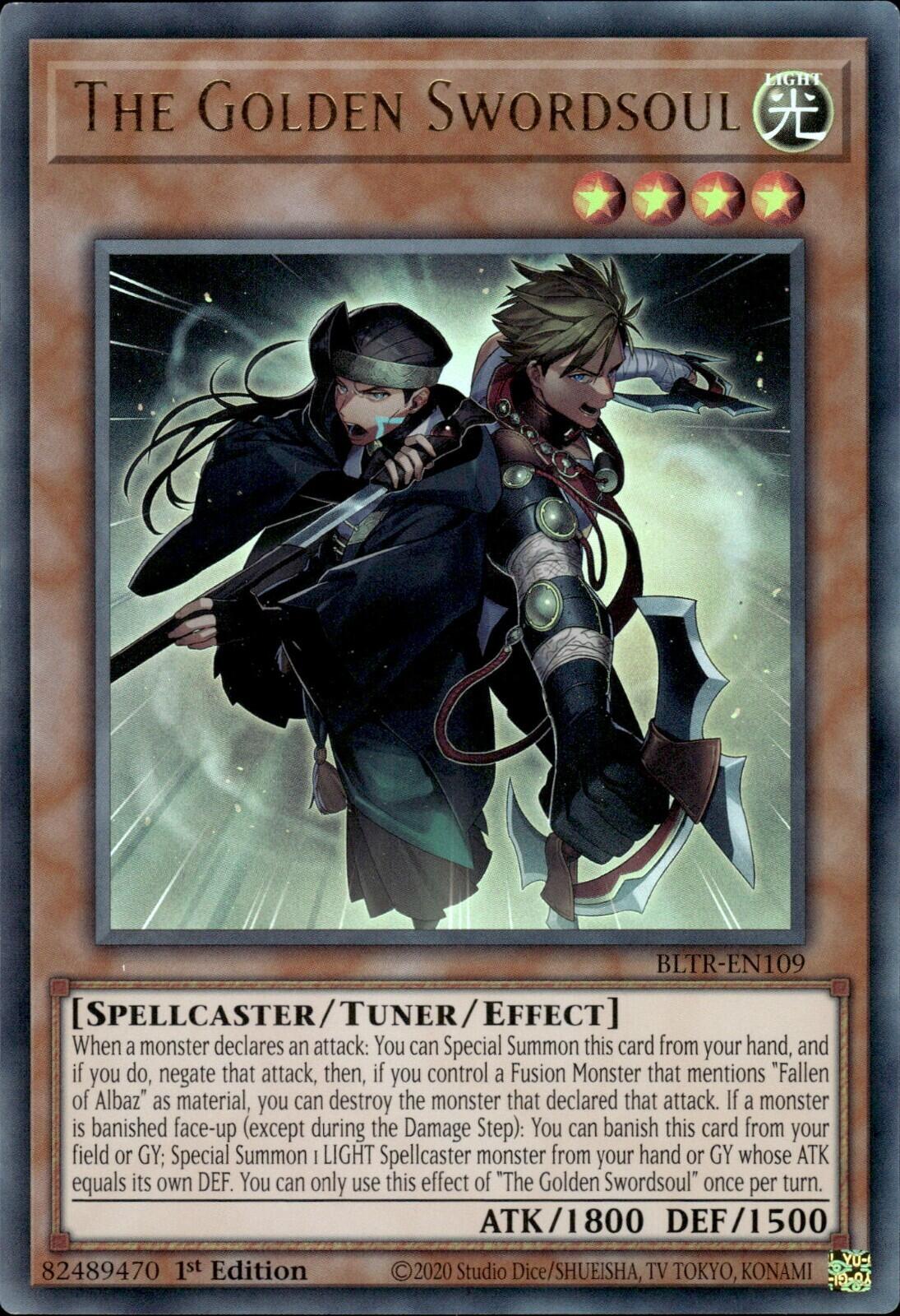 The Golden Swordsoul [BLTR-EN109] Ultra Rare | Jomio and Rueliete's Cards and Comics