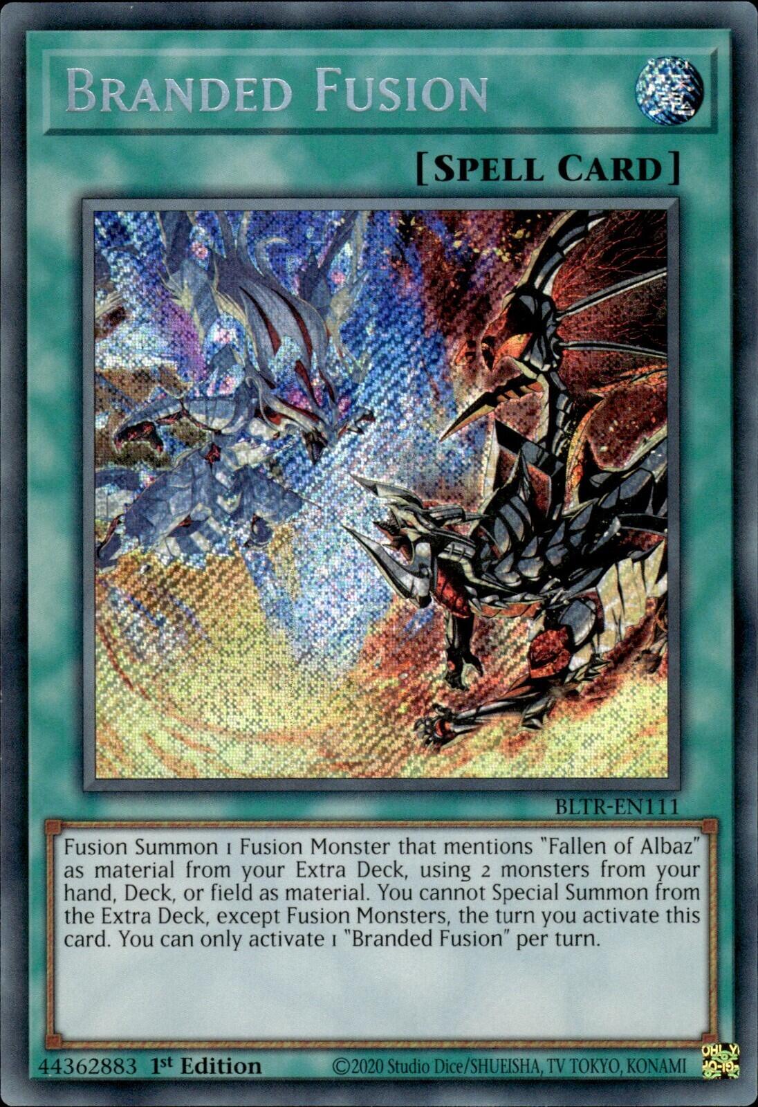Branded Fusion [BLTR-EN111] Secret Rare | Jomio and Rueliete's Cards and Comics