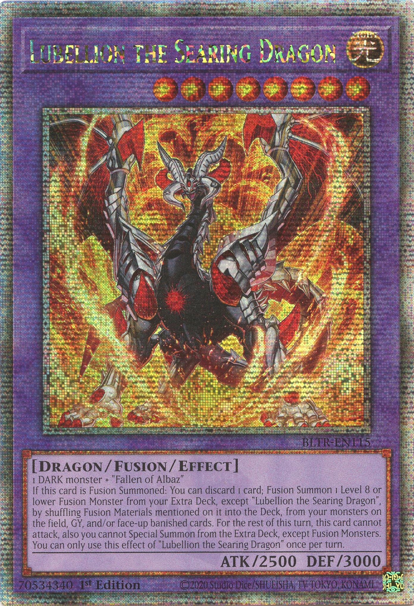 Lubellion the Searing Dragon (Quarter Century Secret Rare) [BLTR-EN115] Quarter Century Secret Rare | Jomio and Rueliete's Cards and Comics