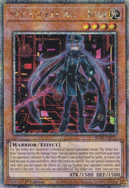 Sky Striker Ace - Roze (Alternate Art) (Quarter Century Secret Rare) [BLTR-EN117] Quarter Century Secret Rare | Jomio and Rueliete's Cards and Comics
