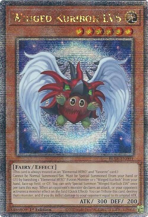 Winged Kuriboh LV6 (Quarter Century Secret Rare) [BLTR-EN001] Quarter Century Secret Rare | Jomio and Rueliete's Cards and Comics