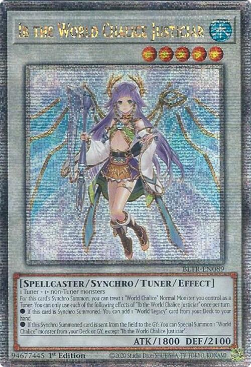 Ib the World Chalice Justiciar (Quarter Century Secret Rare) [BLTR-EN089] Quarter Century Secret Rare | Jomio and Rueliete's Cards and Comics