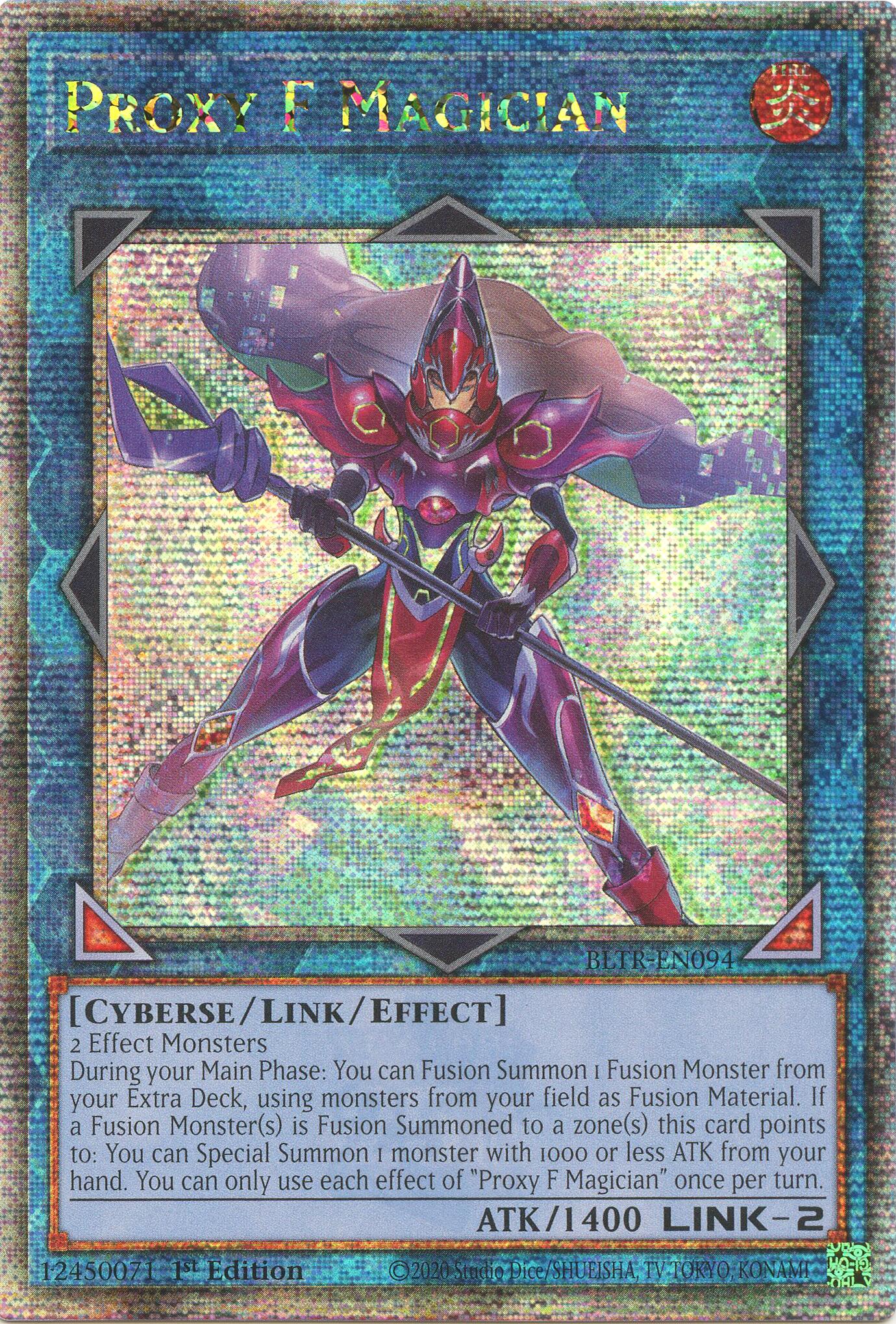 Proxy F Magician (Quarter Century Secret Rare) [BLTR-EN094] Quarter Century Secret Rare | Jomio and Rueliete's Cards and Comics
