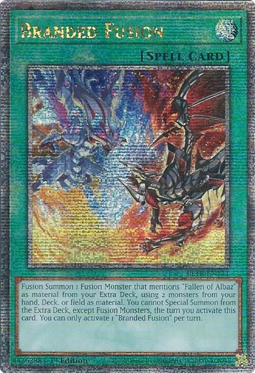 Branded Fusion (Quarter Century Secret Rare) [BLTR-EN111] Quarter Century Secret Rare | Jomio and Rueliete's Cards and Comics