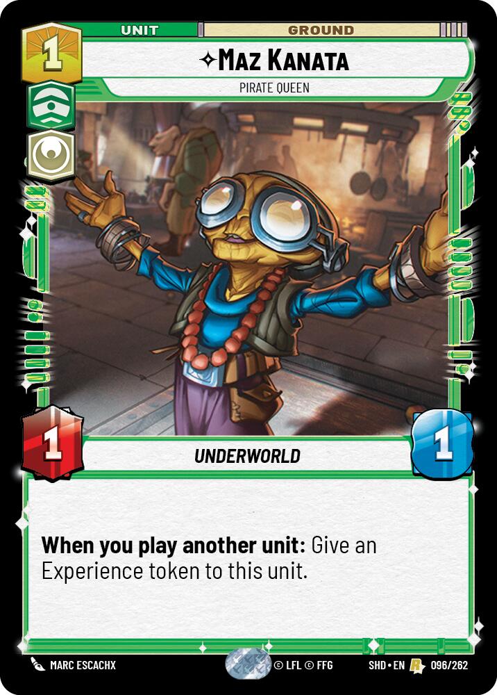 Maz Kanata - Pirate Queen (096/262) (096/262) [Shadows of the Galaxy] | Jomio and Rueliete's Cards and Comics