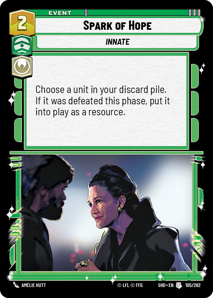 Spark of Hope (105/262) [Shadows of the Galaxy] | Jomio and Rueliete's Cards and Comics