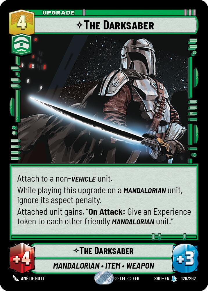 The Darksaber (126/262) [Shadows of the Galaxy] | Jomio and Rueliete's Cards and Comics