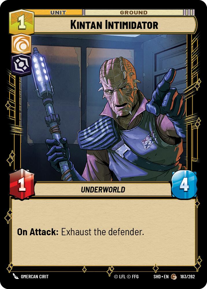 Kintan Intimidator (183/262) [Shadows of the Galaxy] | Jomio and Rueliete's Cards and Comics
