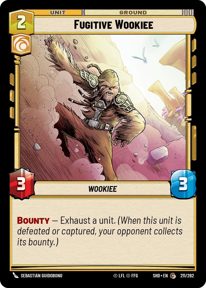 Fugitive Wookiee (211/262) [Shadows of the Galaxy] | Jomio and Rueliete's Cards and Comics