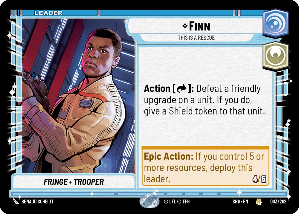 Finn - This is a Rescue (003/262) (003/262) [Shadows of the Galaxy] | Jomio and Rueliete's Cards and Comics