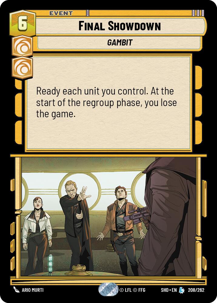 Final Showdown (208/262) (208/262) [Shadows of the Galaxy] | Jomio and Rueliete's Cards and Comics