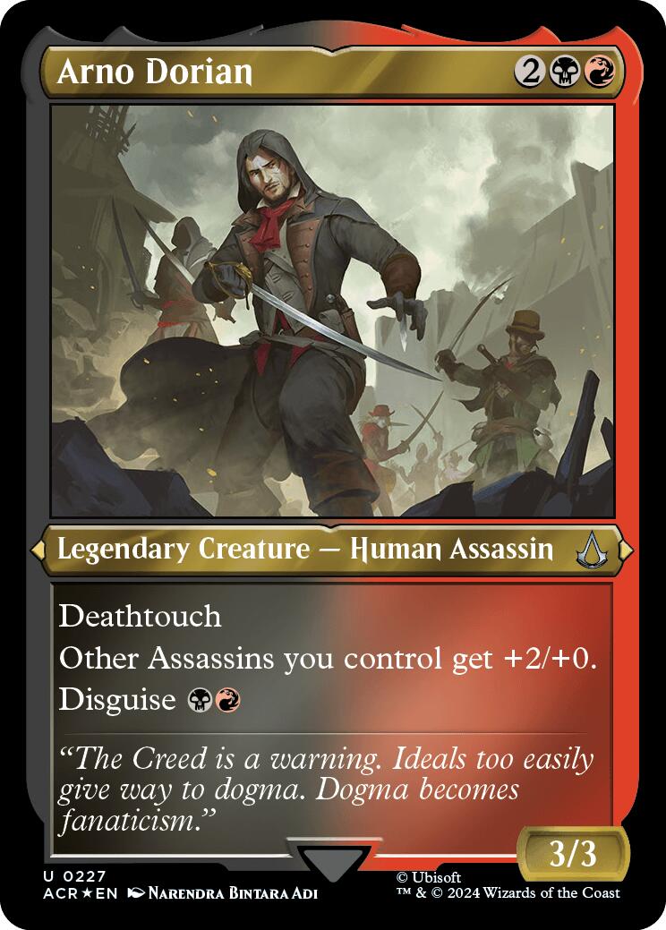 Arno Dorian (Foil Etched) [Assassin's Creed] | Jomio and Rueliete's Cards and Comics
