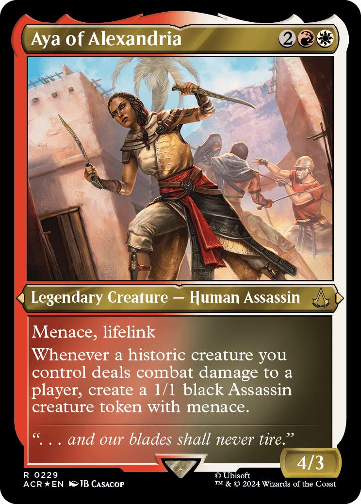 Aya of Alexandria (Foil Etched) [Assassin's Creed] | Jomio and Rueliete's Cards and Comics