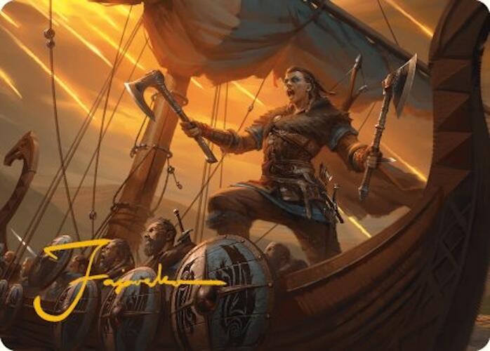 Eivor, Battle-Ready Art Card (Gold-Stamped Signature) [Assassin's Creed Art Series] | Jomio and Rueliete's Cards and Comics