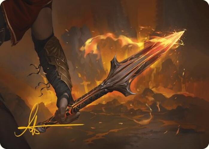 The Spear of Leonidas Art Card (Gold-Stamped Signature) [Assassin's Creed Art Series] | Jomio and Rueliete's Cards and Comics
