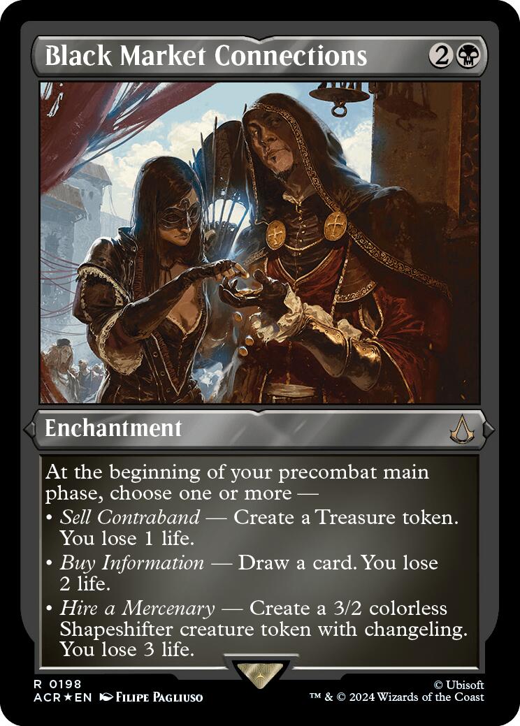 Black Market Connections (Foil Etched) [Assassin's Creed] | Jomio and Rueliete's Cards and Comics