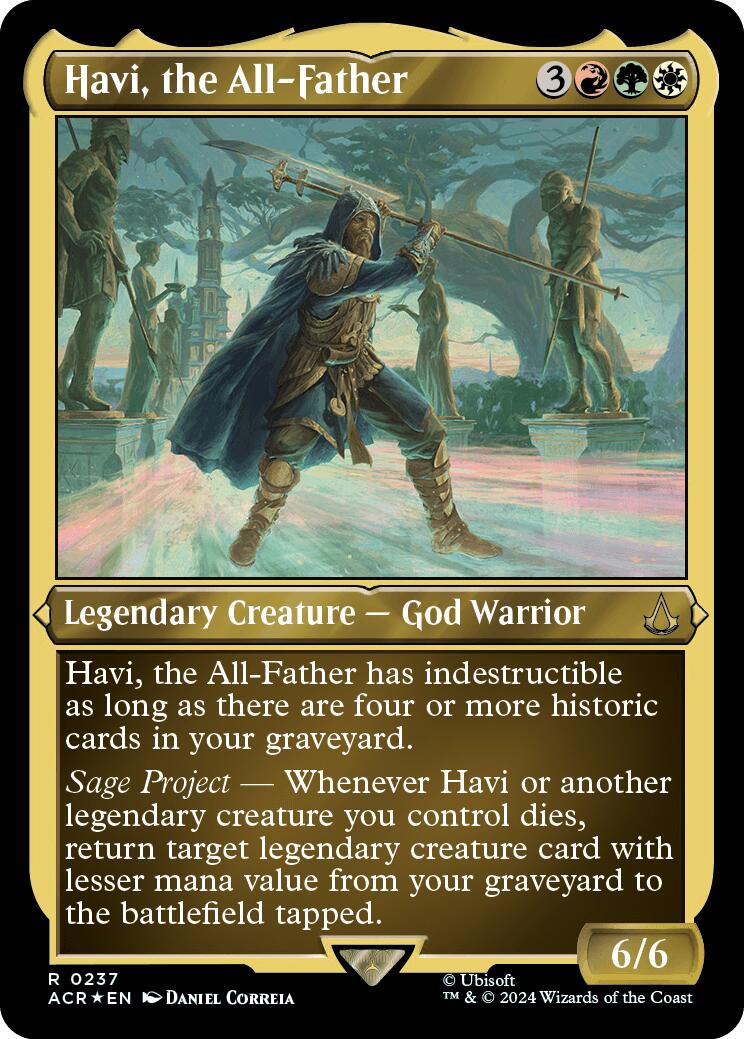 Havi, the All-Father (Foil Etched) [Assassin's Creed] | Jomio and Rueliete's Cards and Comics