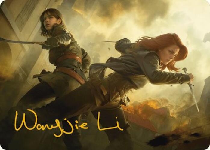 Mary Read and Anne Bonny Art Card (Gold-Stamped Signature) [Assassin's Creed Art Series] | Jomio and Rueliete's Cards and Comics