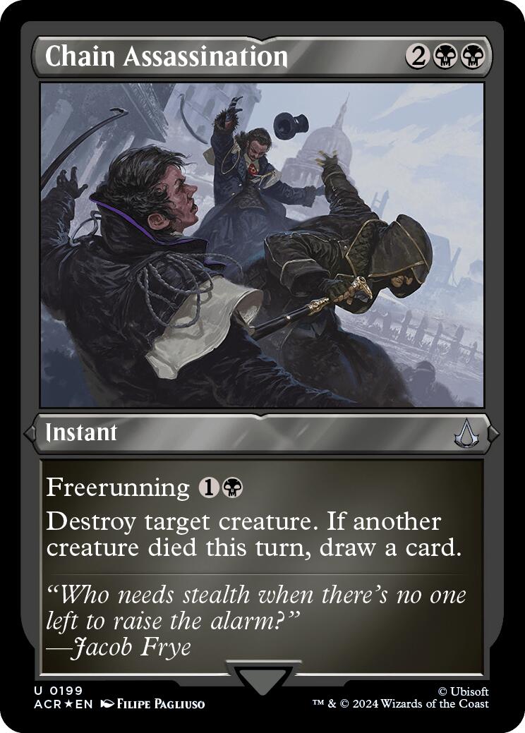 Chain Assassination (Foil Etched) [Assassin's Creed] | Jomio and Rueliete's Cards and Comics