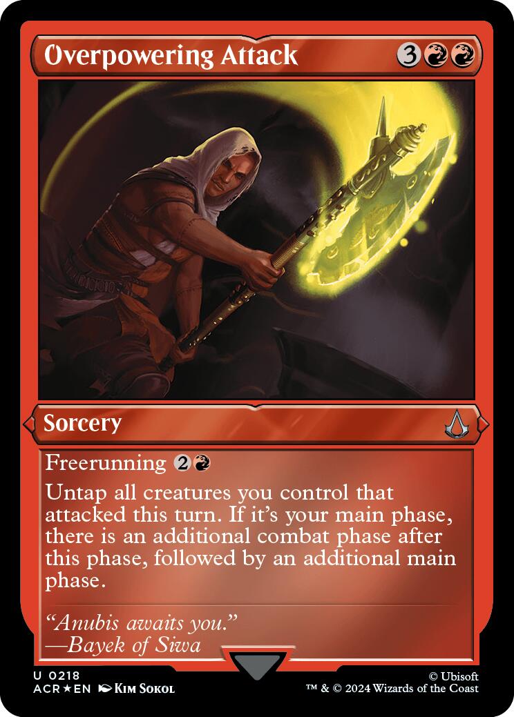 Overpowering attack (Foil Etched) [Assassin's Creed] | Jomio and Rueliete's Cards and Comics