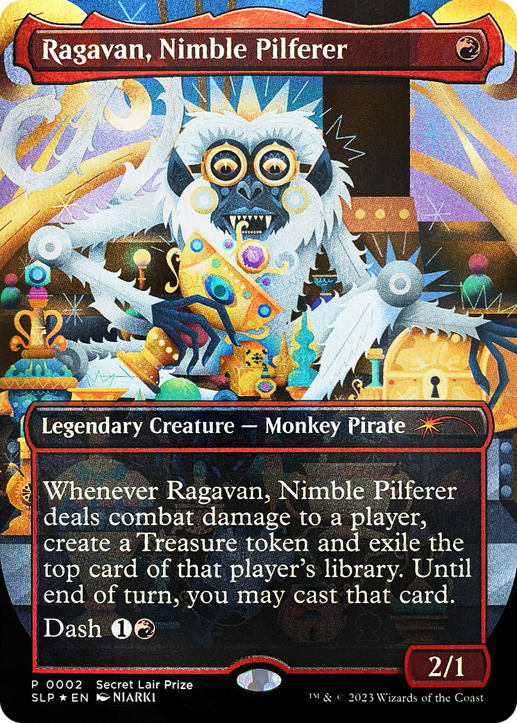 Ragavan, Nimble Pilferer (Borderless) [Secret Lair Showdown] | Jomio and Rueliete's Cards and Comics