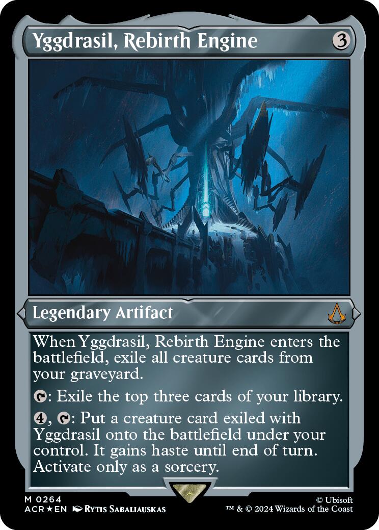 Yggdrasil, Rebirth Engine (Foil Etched) [Assassin's Creed] | Jomio and Rueliete's Cards and Comics