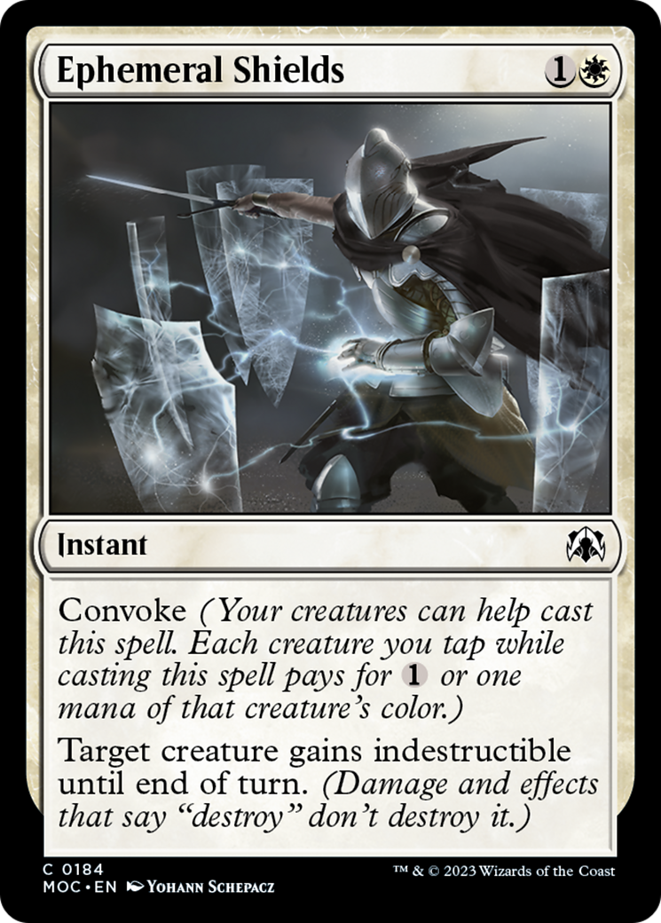 Ephemeral Shields [March of the Machine Commander] | Jomio and Rueliete's Cards and Comics
