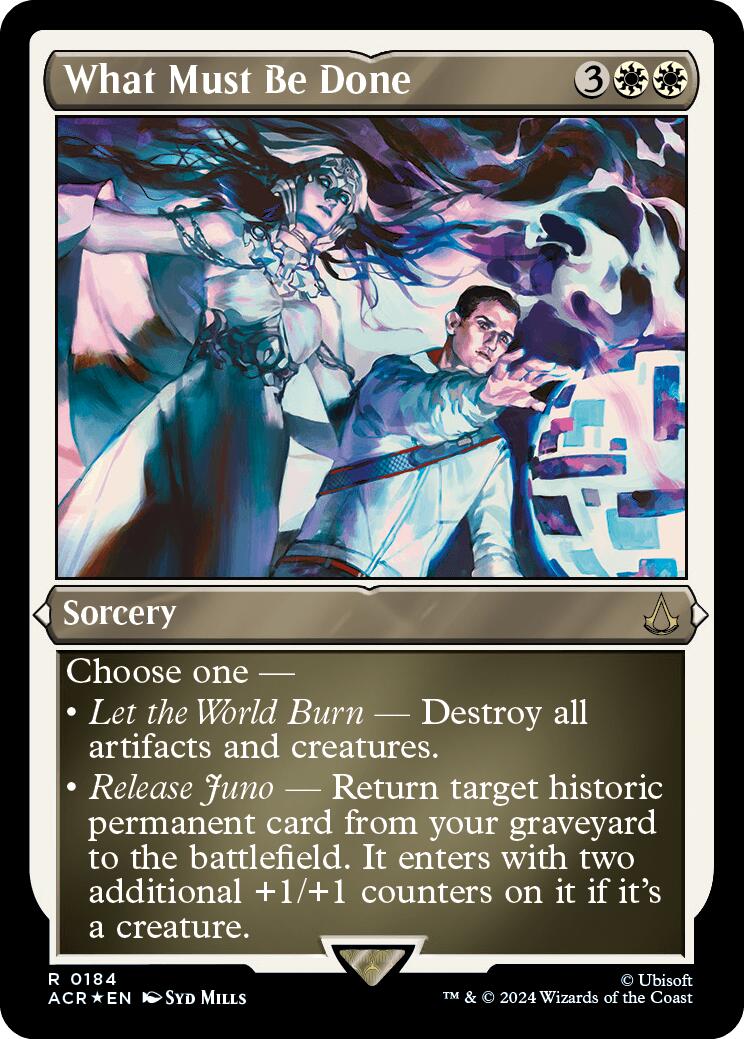 What Must Be Done (Foil Etched) [Assassin's Creed] | Jomio and Rueliete's Cards and Comics