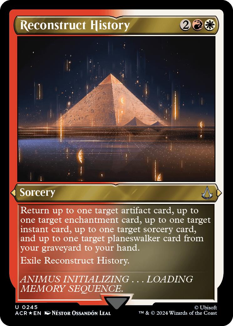 Reconstruct History (Foil Etched) [Assassin's Creed] | Jomio and Rueliete's Cards and Comics