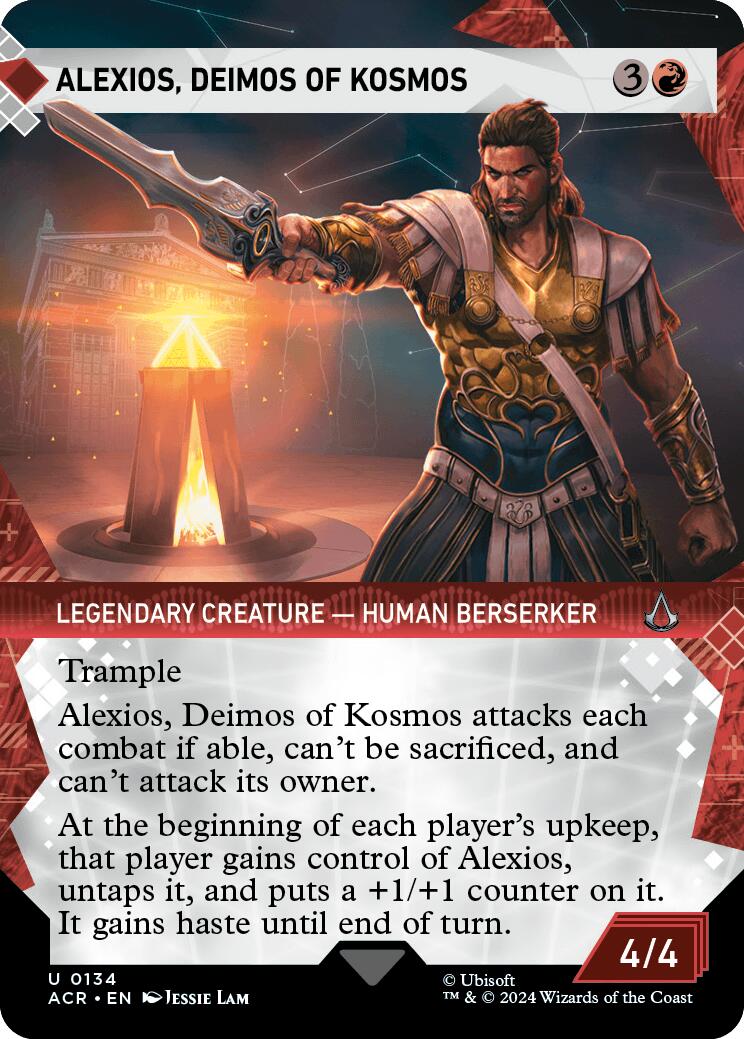 Alexios, Deimos of Kosmos (Showcase) [Assassin's Creed] | Jomio and Rueliete's Cards and Comics