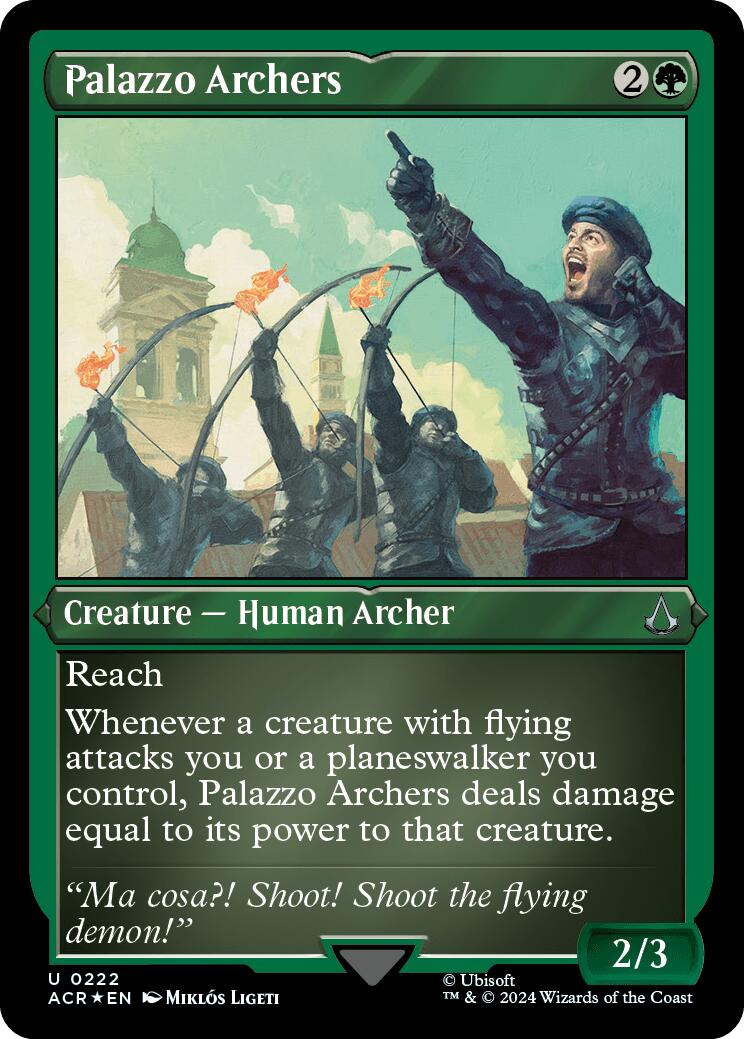 Palazzo Archers (Foil Etched) [Assassin's Creed] | Jomio and Rueliete's Cards and Comics