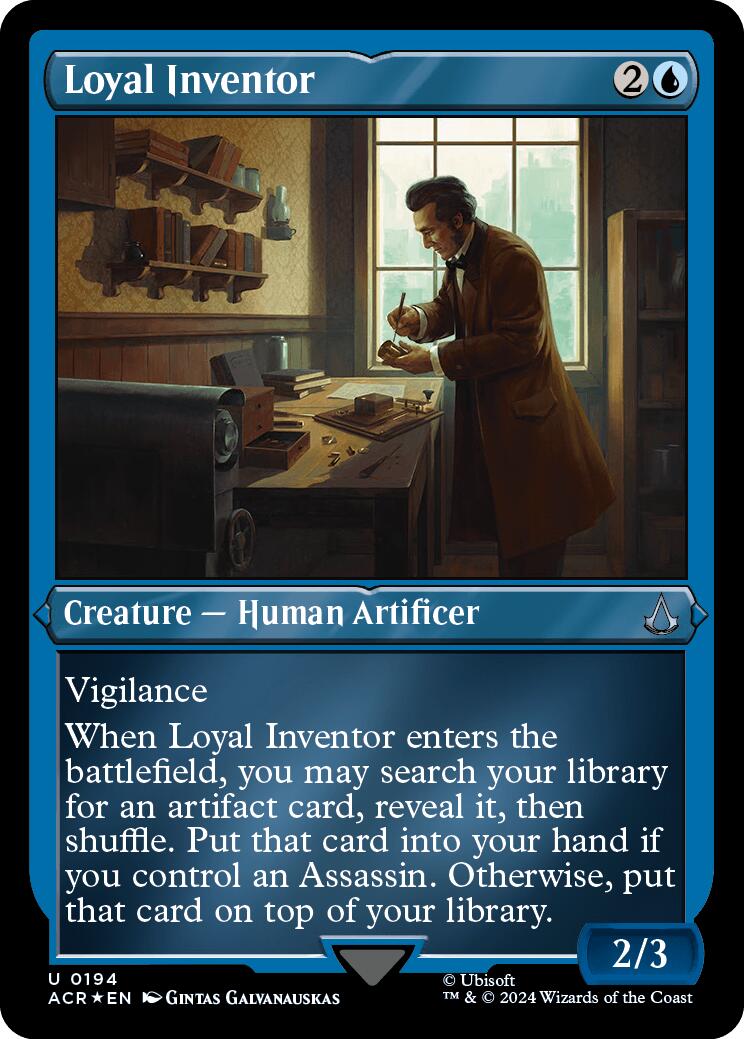 Loyal Inventor (Foil Etched) [Assassin's Creed] | Jomio and Rueliete's Cards and Comics