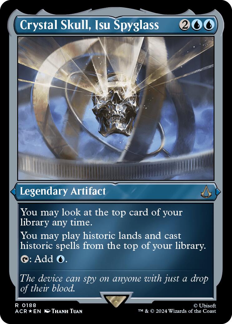 Crystal Skull, Isu Spyglass (Foil Etched) [Assassin's Creed] | Jomio and Rueliete's Cards and Comics