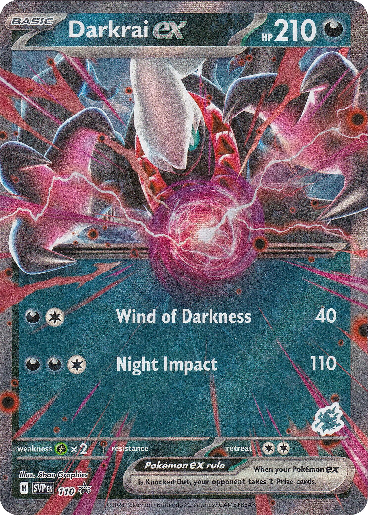 Darkrai ex (110) (Darkrai) [Battle Academy 2024] | Jomio and Rueliete's Cards and Comics