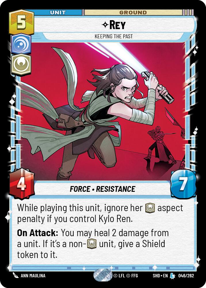 Rey - Keeping the Past (046/262) (046/262) [Shadows of the Galaxy] | Jomio and Rueliete's Cards and Comics