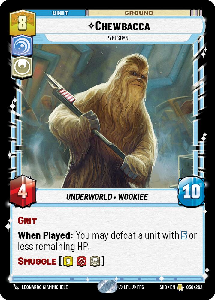 Chewbacca - Pykesbane (050/262) (050/262) [Shadows of the Galaxy] | Jomio and Rueliete's Cards and Comics