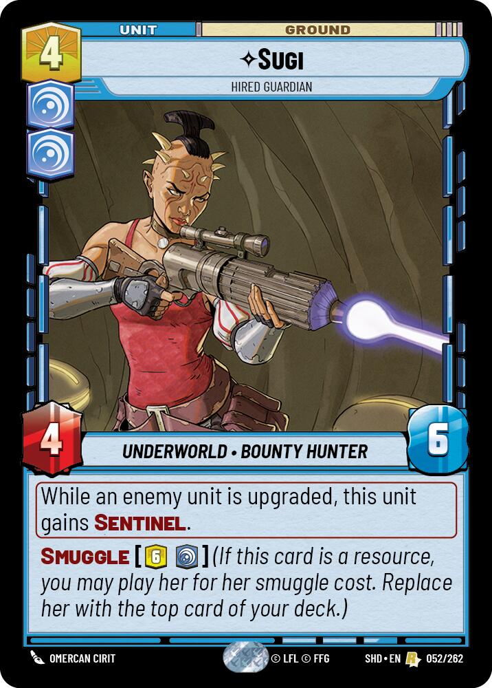 Sugi - Hired Guardian (052/262) (052/262) [Shadows of the Galaxy] | Jomio and Rueliete's Cards and Comics