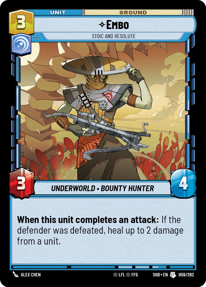 Embo - Stoic and Resolute (059/262) (059/262) [Shadows of the Galaxy] | Jomio and Rueliete's Cards and Comics