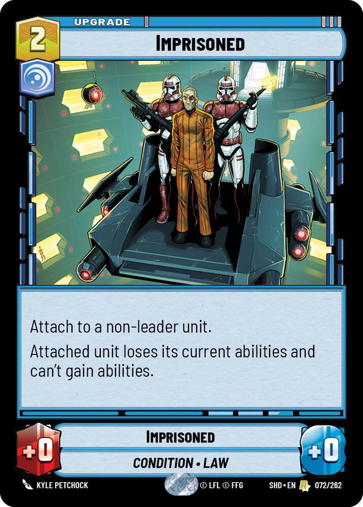 Imprisoned (072/262) (072/262) [Shadows of the Galaxy] | Jomio and Rueliete's Cards and Comics