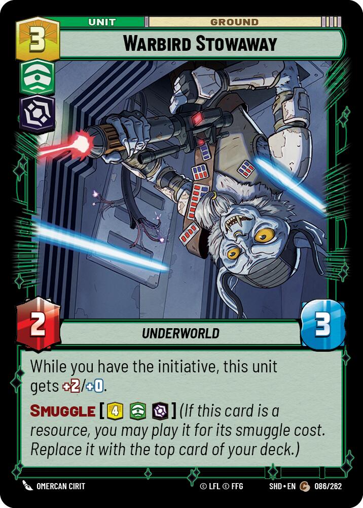 Warbird Stowaway (086/262) (086/262) [Shadows of the Galaxy] | Jomio and Rueliete's Cards and Comics